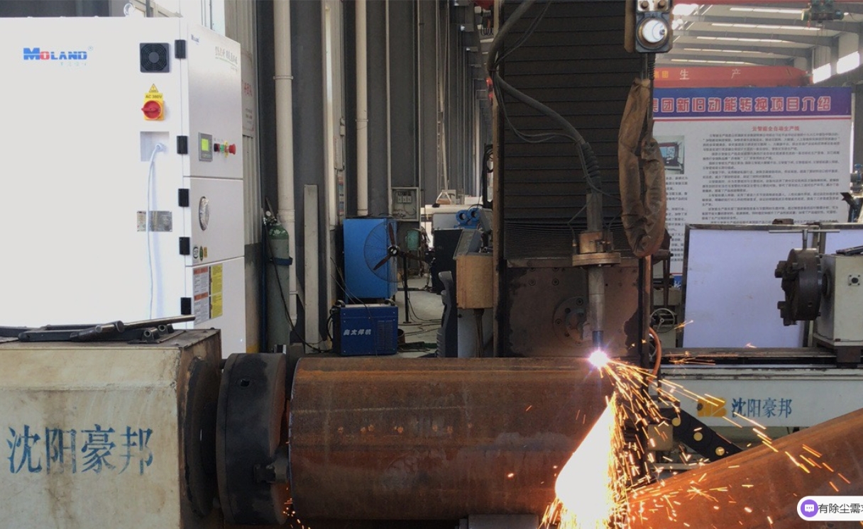 相貫線切割除塵案例